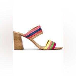 Loni Braided Strap Sandal In Rainbow